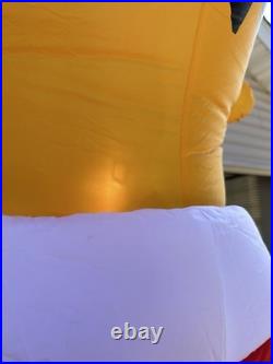 The Simpsons Santa Homer 8 Ft Airblown Inflatable 2004 Gemmy Xmas Light Up WORKS