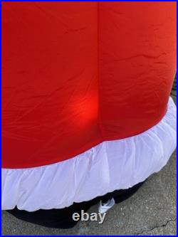 The Simpsons Santa Homer 8 Ft Airblown Inflatable 2004 Gemmy Xmas Light Up WORKS