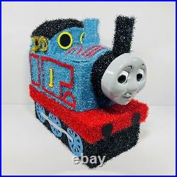 Thomas & Friends Train Christmas Lighted 3D Tinsel Decor 18 Tall in Box