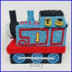 Thomas & Friends Train Christmas Lighted 3D Tinsel Decor 18 Tall in Box