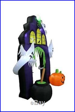 USED 9 Foot Halloween Inflatable Ghosts Castle Archway Arch Pumpkins ...
