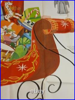 U-Bild Santa & Mrs Sleigh & 8 Reindeer Patterns 189 256 335 257 Christmas Yard