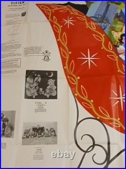 U-Bild Santa & Mrs Sleigh & 8 Reindeer Patterns 189 256 335 257 Christmas Yard