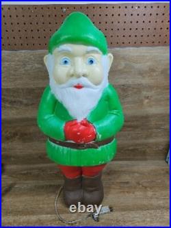 Union Don Featherstone Multi Holiday Blow Mold Leprechaun Gnome Elf 28 VTG