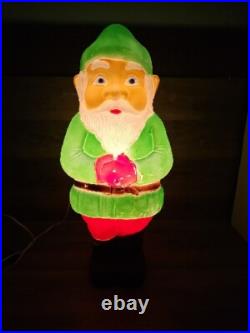 Union Don Featherstone Multi Holiday Blow Mold Leprechaun Gnome Elf 28 VTG