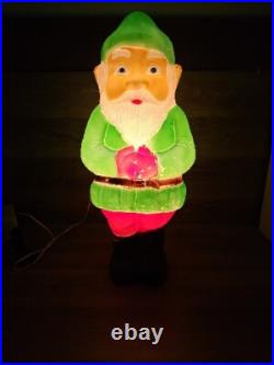 Union Don Featherstone Multi Holiday Blow Mold Leprechaun Gnome Elf 28 VTG