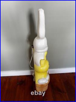 Union Products Don Featherstone Happy Easter Basket Bunny, Duck, Chick Blow Mold