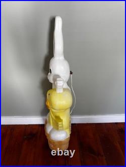 Union Products Don Featherstone Happy Easter Basket Bunny, Duck, Chick Blow Mold