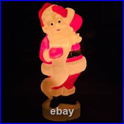 Union Santa Claus Lighted Blow Mold 44 Inch Christmas Holiday Outdoor Decor VTG
