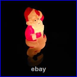 Union Santa Claus Lighted Blow Mold 44 Inch Christmas Holiday Outdoor Decor VTG