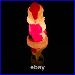 Union Santa Claus Lighted Blow Mold 44 Inch Christmas Holiday Outdoor Decor VTG