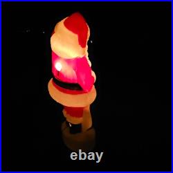 Union Santa Claus Lighted Blow Mold 44 Inch Christmas Holiday Outdoor Decor VTG