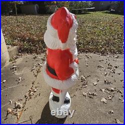Union Santa Claus Lighted Blow Mold 44 Inch Christmas Holiday Outdoor Decor VTG