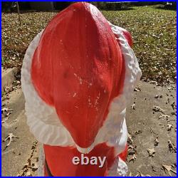 Union Santa Claus Lighted Blow Mold 44 Inch Christmas Holiday Outdoor Decor VTG