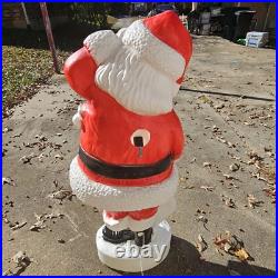 Union Santa Claus Lighted Blow Mold 44 Inch Christmas Holiday Outdoor Decor VTG