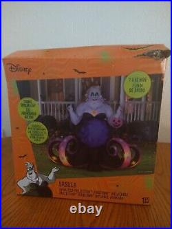 Ursula airblown inflatable 7.5Ft Wide Disney. Used. Damaged Box
