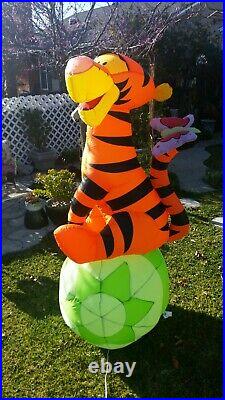 VERY NICE 2004 GEMMY Inflatable TIGGER Easter AIRBLOWN 6' SPRING Disney Light Up