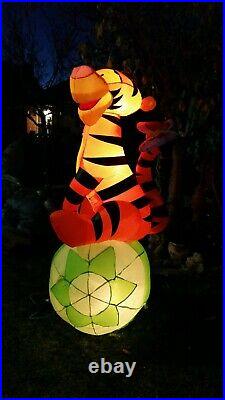 VERY NICE 2004 GEMMY Inflatable TIGGER Easter AIRBLOWN 6' SPRING Disney Light Up