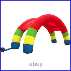 VEVOR Twin Arches 26ftX13ft Inflatable Double Stander Advertising With350W Blower