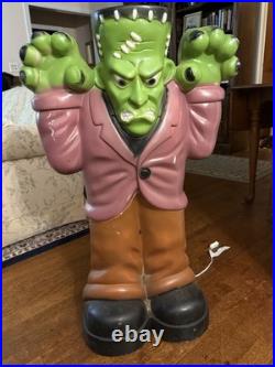 VINTAGE 36 General Foam Plastics FRANKENSTEIN BLOW MOLD- Lights Up