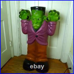 VINTAGE 36 General Foam Plastics FRANKENSTEIN BLOW MOLD- Missing Light