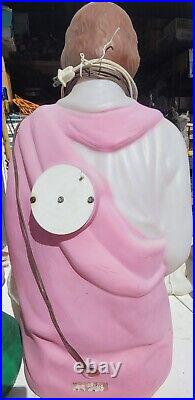 VINTAGE EMPIRE 8 Piece Blow Mold Nativity Scene In Great Condition