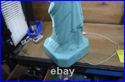 VINTAGE Rare Statue of Liberty Blow Mold RARE 37 Tall Works PARTS REPAIR READ