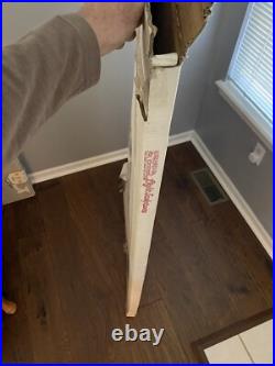 VINTAGE SUPER RARE MR CHRISTMAS SNOWMAN 48x33 CHRISTMAS LIGHT SCULPTURE WithSTAND