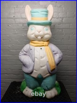VTG 1988 Empire 36 Blow Mold Mr. Easter Bunny Rabbit Yard Decoration
