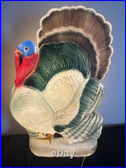 VTG 1998 Union Products Don Featherstone Thanksgiving Pilgrim Turkey Blow Mold