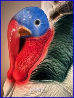 VTG 1998 Union Products Don Featherstone Thanksgiving Pilgrim Turkey Blow Mold