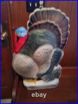 VTG 1998 Union Products Don Featherstone Thanksgiving Pilgrim Turkey Blow Mold