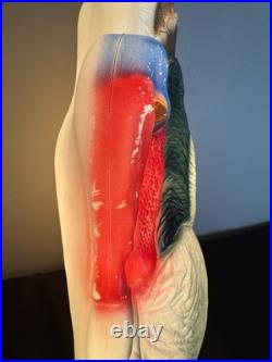 VTG 1998 Union Products Don Featherstone Thanksgiving Pilgrim Turkey Blow Mold