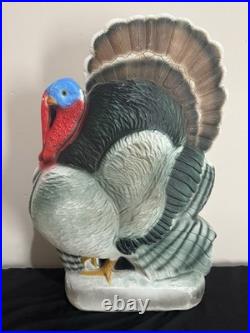VTG 1998 Union Products Don Featherstone Thanksgiving Pilgrim Turkey Blow Mold