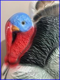 VTG 1998 Union Products Don Featherstone Thanksgiving Pilgrim Turkey Blow Mold