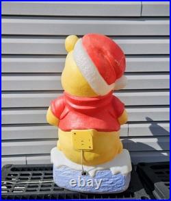 VTG 33 Winnie The Pooh Santa Hat Honey Pot Disney Christmas Blow Mold