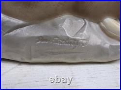 VTG 40 Union Don Featherstone Christmas Nativity One Piece Shepherds Blow Mold