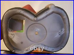 VTG Blow Mold Gnome 22.5 Holding Lantern & Cane Made In EC SOLD AS IS