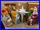VTG Don Featherstone Christmas Nativity BlowMold Mary Jesus Wisemen Shepard Star
