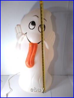 VTG Drainage 32 Halloween Character Ghost Trick With Stuck Out Tongue Blow Mold