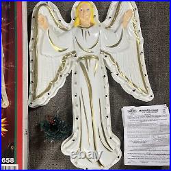 VTG Empire Angel with Lights Hanging Blow Mold 33 Christmas Nativity Clean