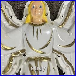 VTG Empire Angel with Lights Hanging Blow Mold 33 Christmas Nativity Clean