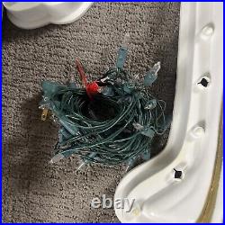 VTG Empire Angel with Lights Hanging Blow Mold 33 Christmas Nativity Clean