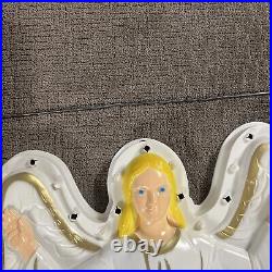 VTG Empire Angel with Lights Hanging Blow Mold 33 Christmas Nativity Clean