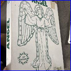 VTG Empire Angel with Lights Hanging Blow Mold 33 Christmas Nativity Clean