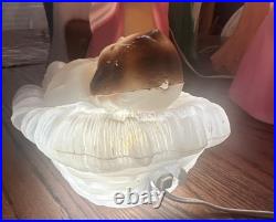 VTG Empire Blow Mold Nativity 10 Piece 17-22 Christmas Light +Angel Blow Mold