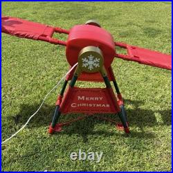VTG Gemmy 2008 Christmas Teeter Totter Santa & Reindeer With Box RARE Works! Read