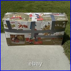 VTG Gemmy 2008 Christmas Teeter Totter Santa & Reindeer With Box RARE Works! Read