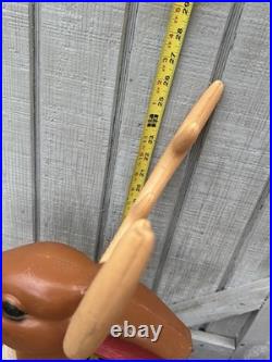 VTG General Foam Plastics Blow Mold Santa in Sleigh withReindeer @READ@ NO SHIP