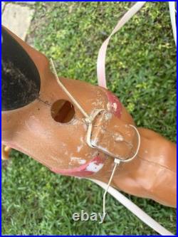 VTG General Foam Plastics Blow Mold Santa in Sleigh withReindeer @READ@ NO SHIP